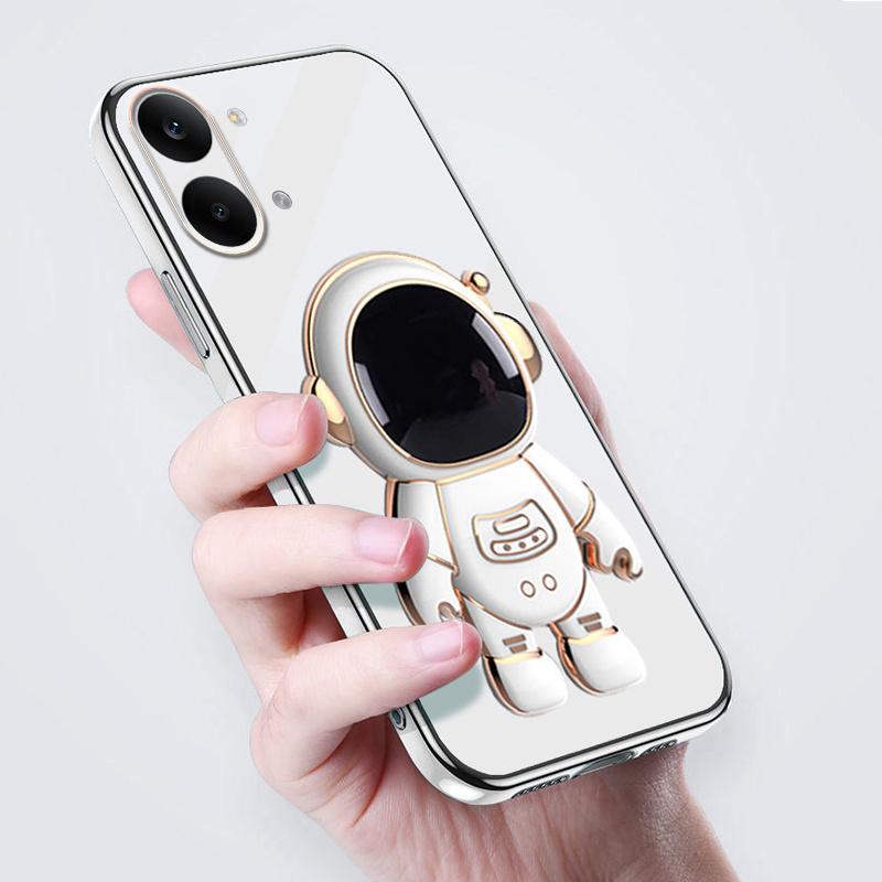 Для Xiaomi Poco X8 Pro Чехол Сияющий Астронавт Космонавт Держатель-подставка Дизайн мягкое покрытие Для Xiaomi Poco X8 Pro Задняя крышка