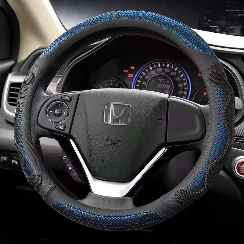 Чехлы на руль из углеродного волокна 38 см для Honda Accord City Fit Brio CRV HRV XRV Mobilio Odyssey, аксессуары