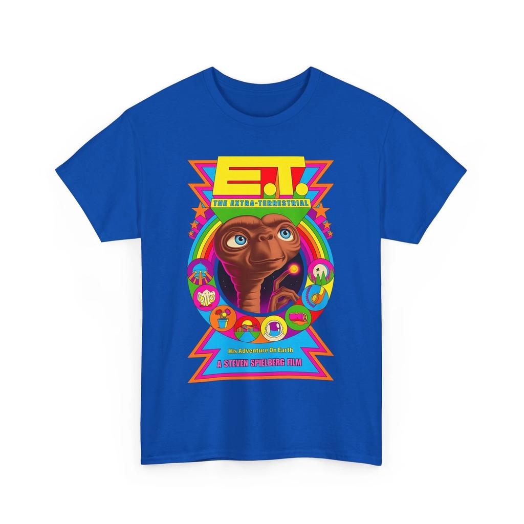 E.T. the Extra-Terrestrial 1982 Spielberg Movie Unisex Heavy Cotton Tee