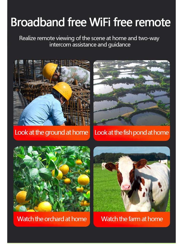 HD Беспроводная WiFi Умная Камера Наблюдения: Вращение на 360°, Ночное видение, Для помещений/улицы, Полноцветный панорамный вид