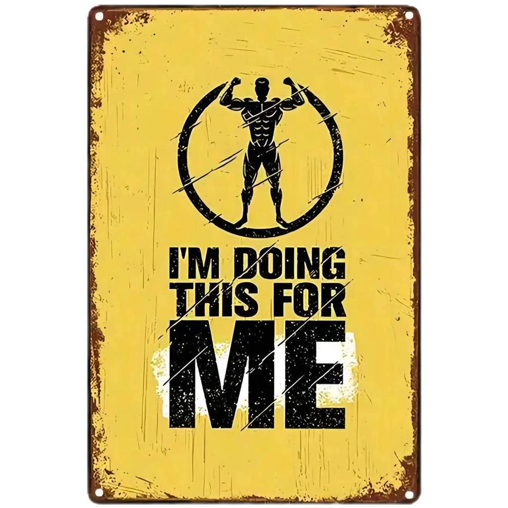 Смешные металлические знаки, декор, мотивирующие цитаты о фитнесе, настенное искусство для гостиной, спальни, спортзала, металлические жестяные знаки, винтажные
