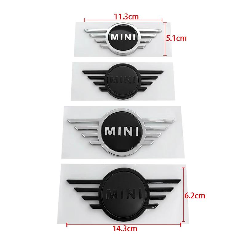 BFA1 ABS Car Front Sticker Logo Rear Emblem Badge for Mini Cooper JCW F55 F56 F60 Countryman Clubman Auto Accessories 14.3CM/11.3CM