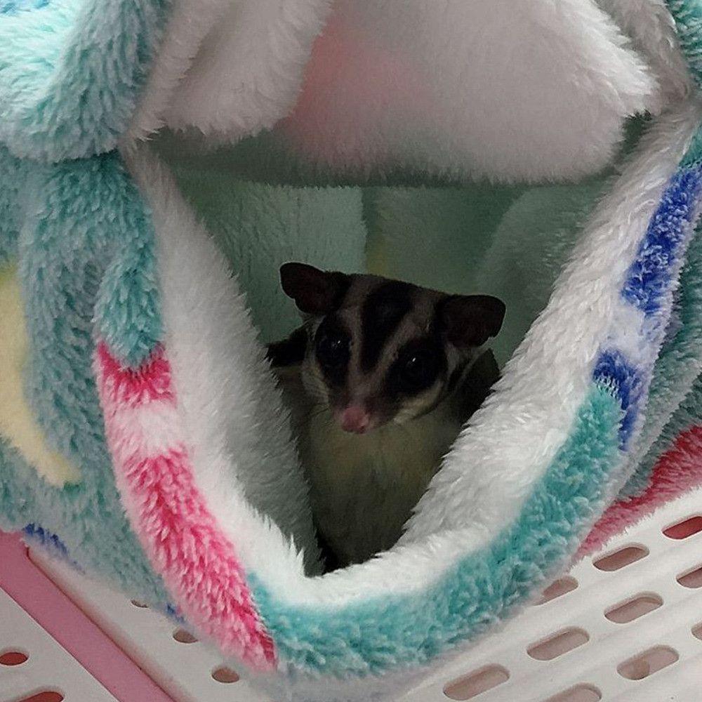 Ferret Rat Plush Warm Pet Sleeping Bag Pet Hammock Hamster Cage Squirrel Beds