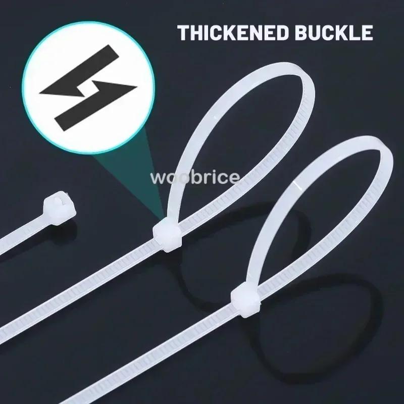 Пластиковый зажимной хомут, зажим для кабельного хомута, крепление для кабеля, самоблокирующийся нейлоновый кабельный хомут