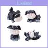Adorable Schnauzer Resin Figurine Miniature Creative Diy Landscape Decoration