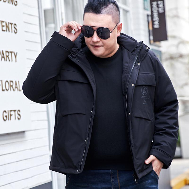 Осенне-зимняя куртка на утином пуху, модная мужская одежда, плотная хлопковая куртка, короткая повседневная хлопковая куртка, мужская одежда