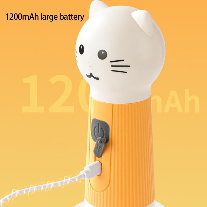 Машинка для ухода за домашними животными с USB-зарядкой, батарея 1200 мАч, автоматический генератор пузырьков для питомцев, тихий ABS