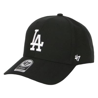 Кепка 47 MVP, Мужская/Женская, Название бренда MLB Los Angeles Dodgers Логотип LA Уличный стиль, Унисекс, Стильная бейсболка, Липучка, Черная, Одна штука
