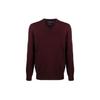 Polo FW21 Однотонный вязаный шерстяной свитер с V-образным вырезом, мужской свитер, красный 710714347-021