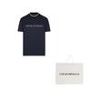 EMPORIO ARMANI Lyocell blend Jersey T shirt With Asv Logo Raised Embroidery 3D1TD4-1JUVZ-09R0