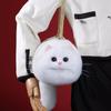 Premium Chain Handbag Cat Women's New Modern Style Crossbody Backpack Single Shoulder Strap Bag White Cat Shaped Storage Bags Cute Backpack