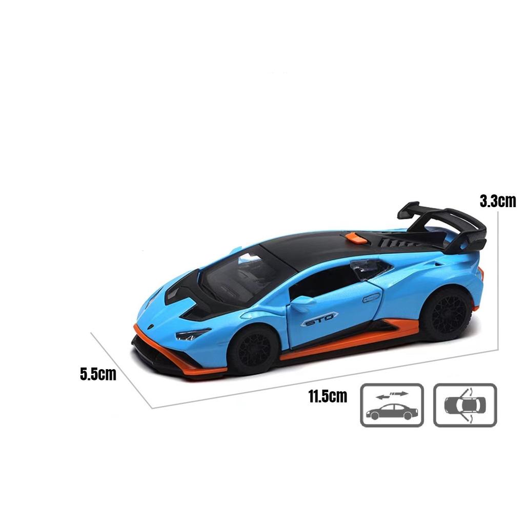 Модель подвески Lamborghini STO в масштабе 1/40 для Mitsubishi Porsche Ford Dodge Классический автомобиль Статическая модель автомобиля Сплав литье под давлением Модель автомобиля Коллекция Подарок