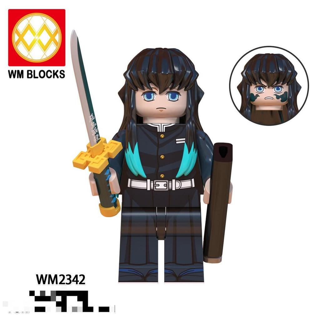 Товары для внешней торговли Wm6137 Собранные игрушки, Анимационная серия Юцзюэ Тяньюань Храм Ганьлу Медовое Стекло Фигурка Строительный Блок
