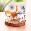 Ornament Funny Design With Bowknot Simulation Animal Model Cartoon Cat Figurine Mini Kitten Statue