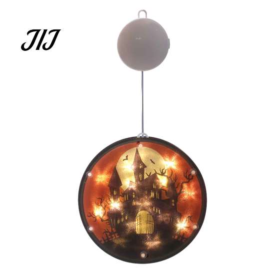 Halloween Gift for Kids Window Decor Light, Battery Powered Ghost Pumpkin Fairy Easy Install Holiday Lighting String Lantern Party, Spooky Hanging