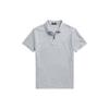 Polo SS22 Solid Logo Half-Zip Short Sleeve Polo Shirt Men Polo Shirts Gray MNPOKNI1N821603-020