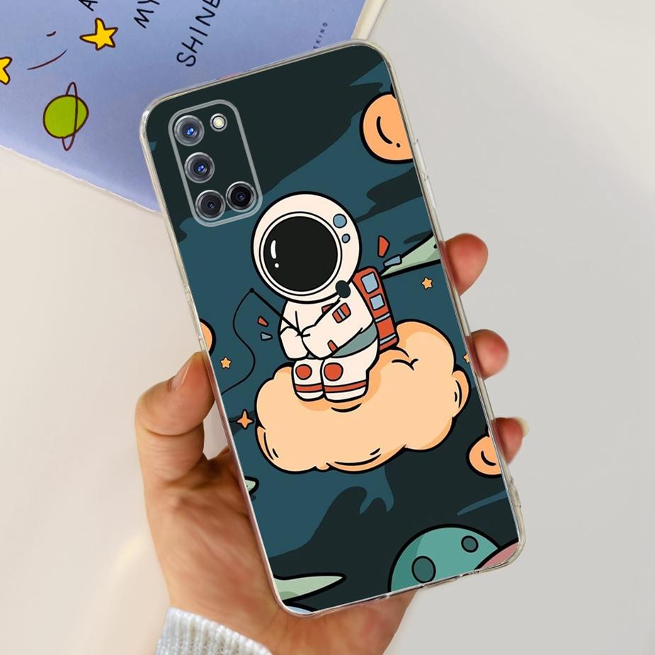 For Oppo A52 A72 A92 Case Cute Fashion Painted Cover Soft Silicone Phone Case For Oppo A92 A 52 72 OppoA52 OppoA72 Fundas Bumper