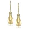 Estele 24Kt Gold Plated Dynamic Fish Hook Earrings for Women, One Size