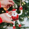 Santa Claus Extendable Pendants Christmas Decoration for Home 2025 Xmas Tree Hanging Ornaments Navidad New Year 2026 Kids Gifts