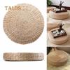Handmade Round Straw Weave Pillow Floor Yoga Zen Chair Seat Mat Cushion Pad Accessories