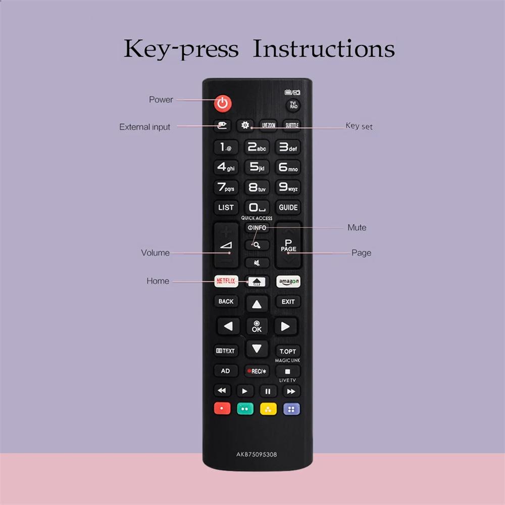 NEW High Quality ABS TV Remote Control Kit Universal Remote Control Kit AKB75095308 Replacement 433MHZ Household Remote Control
