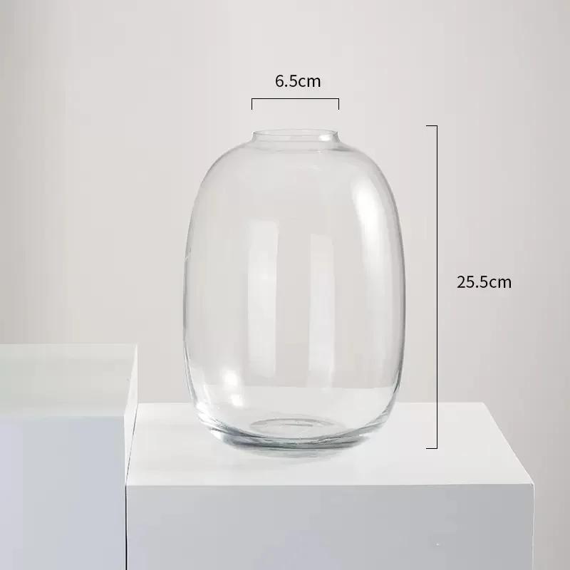 Прозрачная стеклянная ваза для гидропоники Стеклянный контейнер Прозрачная ваза для цветов Цветочные композиции Аксессуары Террариум Домашнее украшение