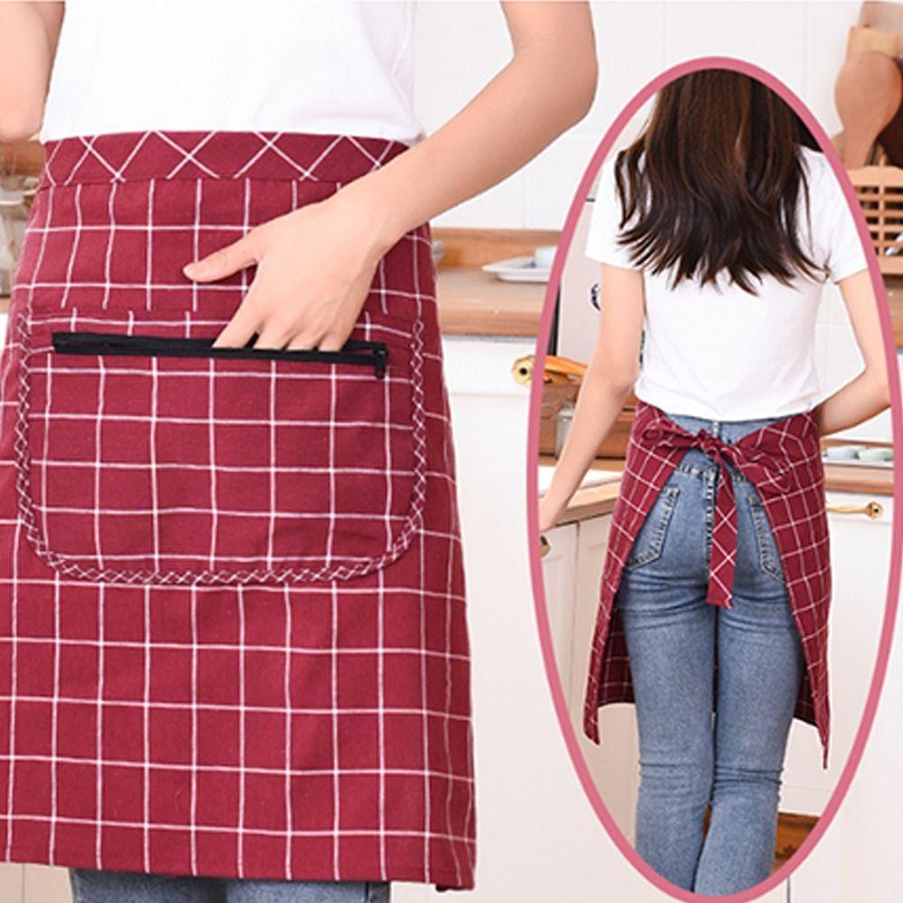 Thin Kitchen Apron Breathable Work Apron Simple Cooking Apron Home Kitchen