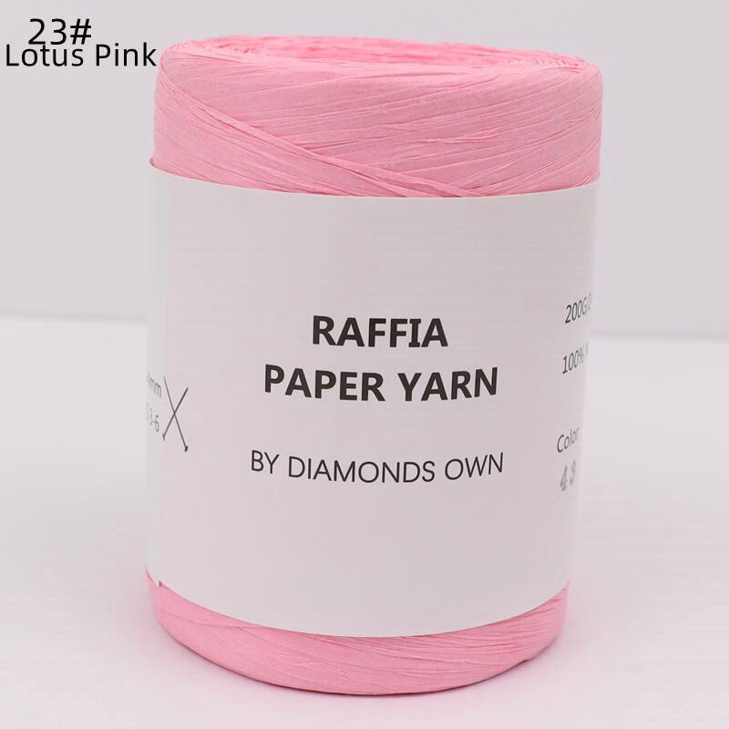 240M Natural Fiber Paper Summer DIY Hand Knitting Crochet Hat Bag Knitting Yarn Home Decoration