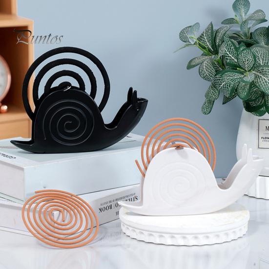 Держатель для благовоний с репеллентом от улиток, прочная спиральная курильница для благовоний, переносная настольная подставка для улавливания золы, украшение для лотка