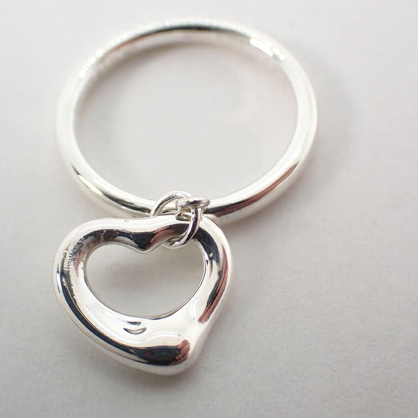 [Б/у] Кольцо TIFFANY 925 Открытое сердце / Размер 7 / j9-3