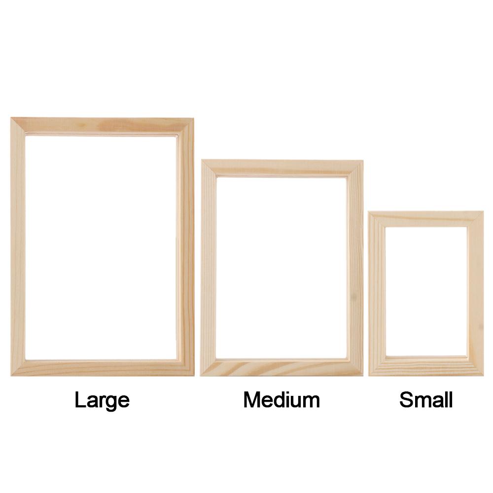 Mini Art Wedding Decor Wooden Vintage Photo Frame Picture Holder