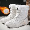 Зимние женские зимние ботинки из толстой шерсти, водонепроницаемые, водонепроницаемые и противоскользящие, размер 35-42