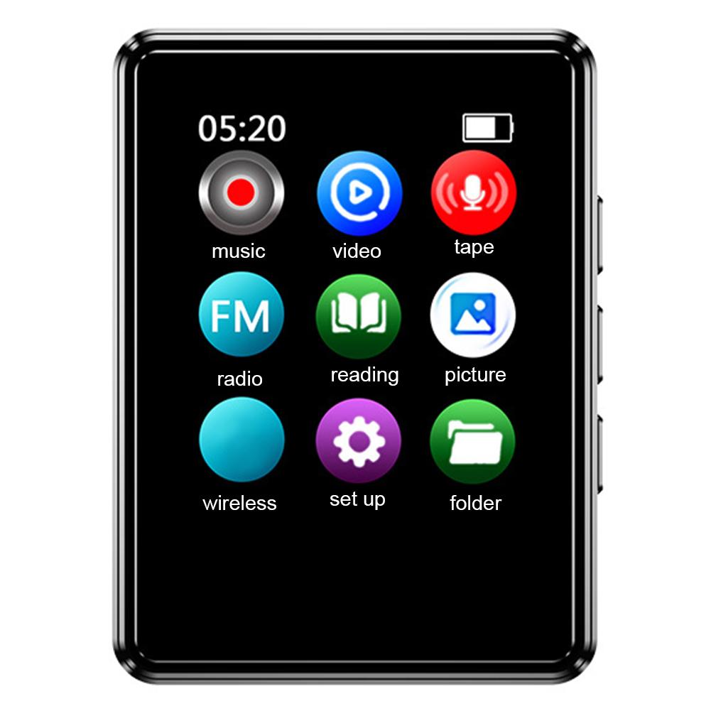 Цифровой аудиоплеер MP3/MP4 с поддержкой Bluetooth, полноэкранный, со встроенным динамиком, 1,77 дюйма, для ежедневного использования студентом