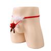 Men's Stretch Christmas Feather Thong - Erotic Lingerie for European & American Markets