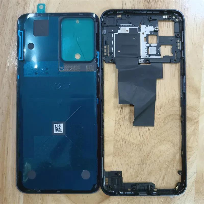 For Oppo Realme 9 Pro RMX3471 RMX3472 Phone Housing Middle Frame+Battery Back Cover Case Panel With Logo Replace