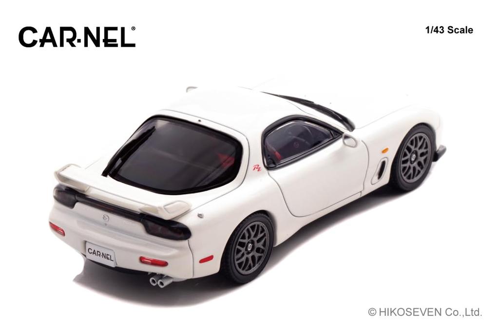 CARNEL Масштабная модель Mazda Type RZ 2000 Снежно-белый жемчужный перламутр Готовая модель CN430003 1/43 RX-7 (ФД3С)