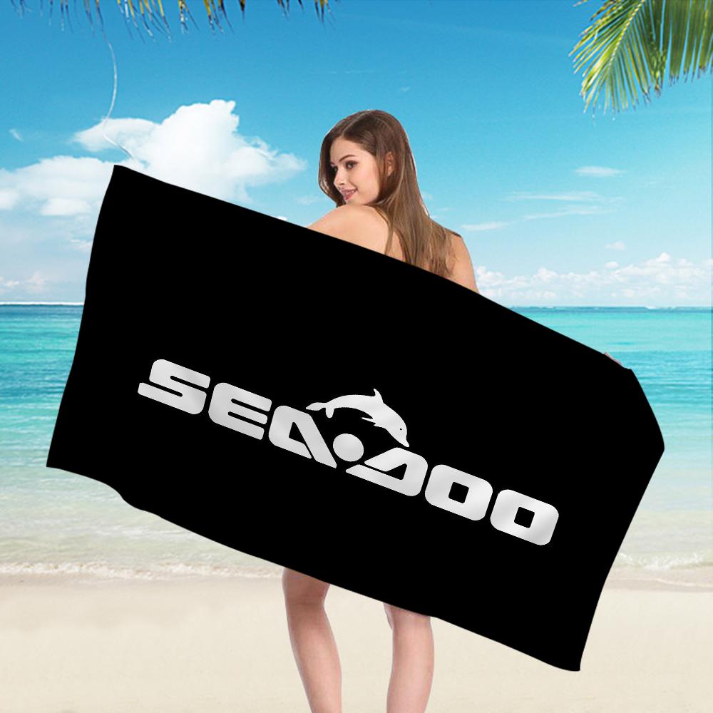 S-Sea D-Doo Seadoo Микрофибра Пляжное полотенце Впитывающее Быстросохнущее Мягкое Йога Плавание Курорт Альпинизм Полотенце