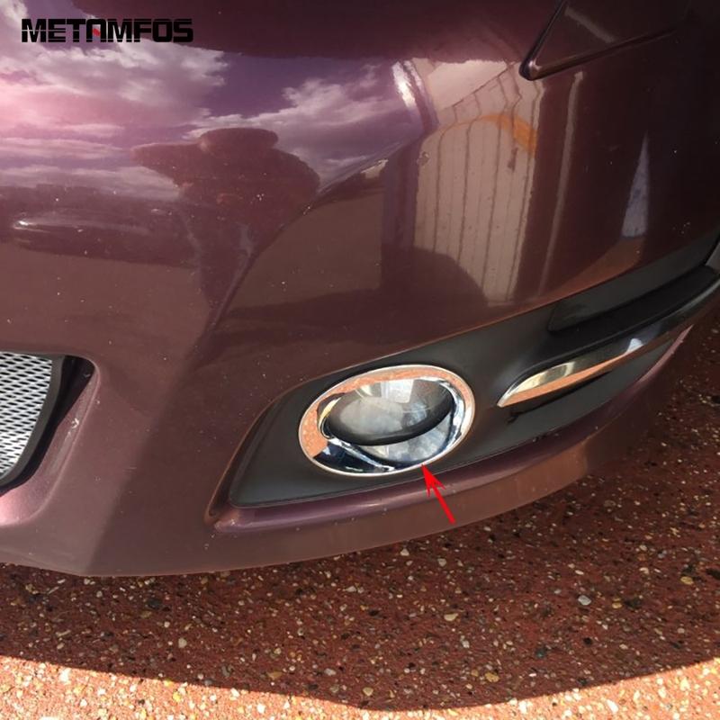 Для Nissan Teana 2008 2009 2010 Хромированная Накладка на Рамку Передней Противотуманной Фары Аксессуары Стайлинг Автомобиля