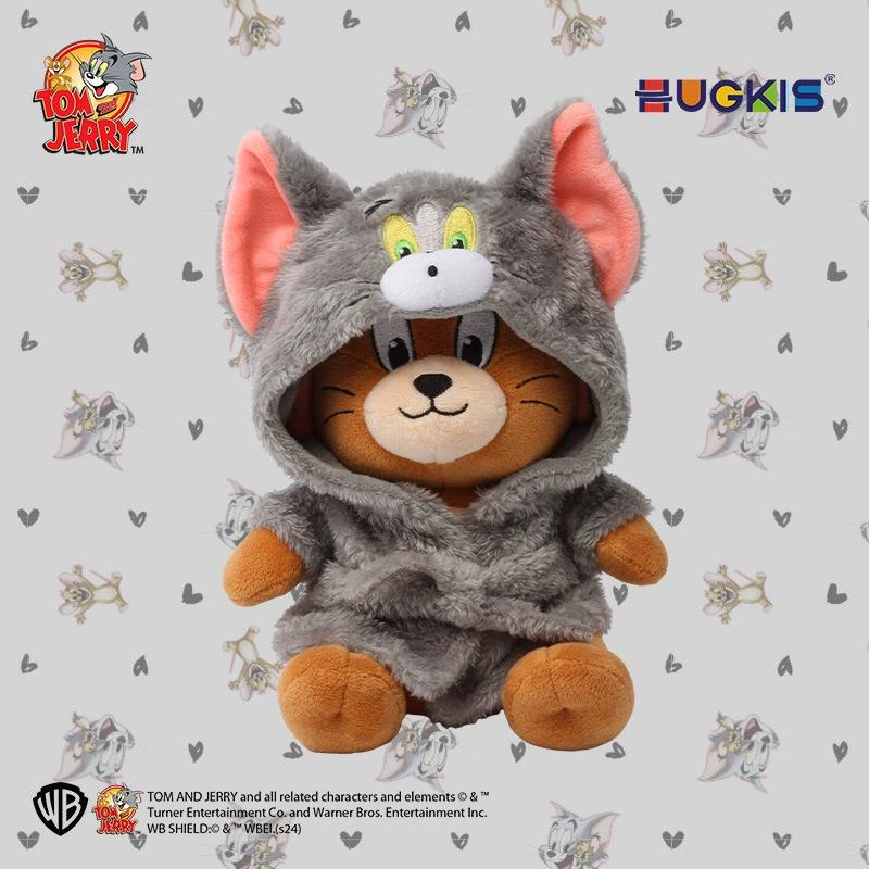 Оригинальная плюшевая кукла Warner Brothers Том и Джерри Супермен Том Кот в костюме динозавра