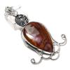 Noreena Jasper Gemstone Handmade 925 Sterling Silver Jewelry Pendant 2.88" V4U07