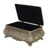 Alloy Construction Trinket Storage Box Rectangular Shape Rectangular Jewelry Box  For Girls