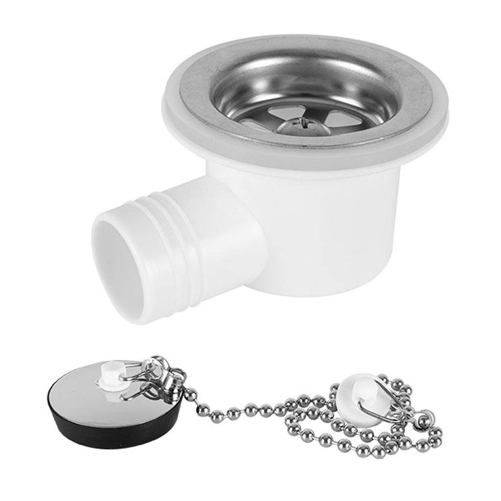 RV Sink Drain Connector Right Angle Stainless Steel Strong Sealing Space Saving Drain Pipe Hose