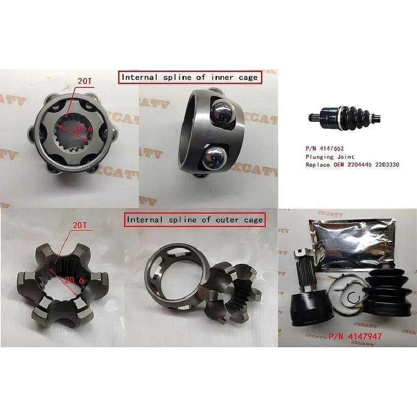 КОМПЛЕКТ ШРУСА для Polaris RANGER 900 CREW RZR 900 Trail 2204368 2204365 2203860 2204360 2204363 2204275 2204250 2204372 1333296