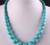 Beautiful! Turkey Turquoise Beads Necklace 17"