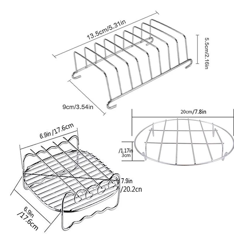 Многоцелевая стойка для фритюрницы из нержавеющей стали, подставка для гриля для хлеба, пароварка, держатель для проволоки для барбекю, кухонные принадлежности для приготовления пищи