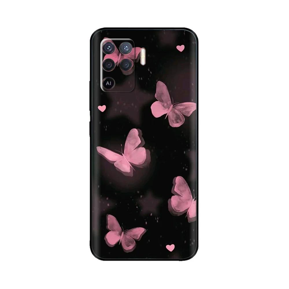 Ударопрочный Чехол Для Oppo Reno5 Lite Мягкий Чехол Oppo Reno 5 Pro 5F 5Z Чехол С Рисунком Животных Для Oppo Reno5 Pro Reno 5 F Z Lite