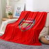 1PC Arsenal F Patterned Flannel Blanket Suitable For All Seasons for Home Decor Warmth and Comfort Gifts Holiday Present