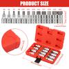 12Pcs 1/2 Inch Drive Hex Bit Socket Set Tool Steel Portable Allen Socket Set with Storage Case 5 Mm To 22 Mm for Most Ratchet