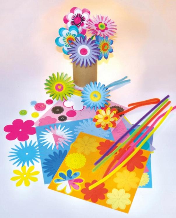 DIY Decorative Paper Flowers To Make 56 Pcs