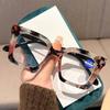 Luxury Flora Printed Women Reading Glasses Trendy New Style Large Frame Hyperopia Men Oversized Anti-blue Presbyopic Glasses